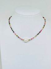 Beaded Choker Necklace, Tourmaline Necklace, Baroque Pearl Necklace, Beaded Necklace, Choker Necklace, Boho Necklace, Minimalist Necklace
