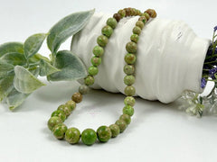 Jasper Necklace, Light Green Jasper, Natural Stone Necklace, Gift for her, Healing Necklace, Personalized Necklace, Gemstones Jewelry
