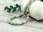 Jasper Necklace, Sea Sediment Jasper Necklace, Ocean Theme Necklace, Personalized Necklace, Women Necklace, Handmade Necklace, Birthday Gift