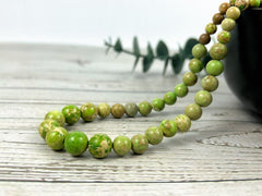Jasper Necklace, Light Green Jasper, Natural Stone Necklace, Gift for her, Healing Necklace, Personalized Necklace, Gemstones Jewelry