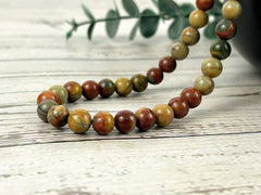 Picasso Jasper Necklace, Beaded Necklace, Gemstones Jewelry, Stone Necklace, Protection Necklace, Women Necklace, Necklace Gift for Her