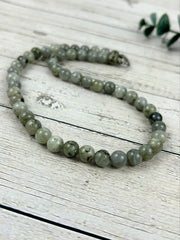 Labradorite Necklace, Chakra Balancing Necklace, Healing Gemstones Necklace, Crystal Necklace, Beaded Necklace, Protection Necklace