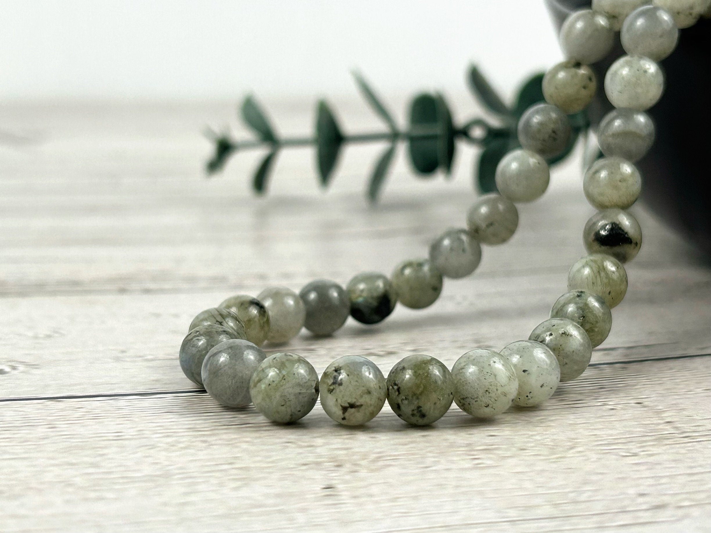 Labradorite Necklace, Chakra Balancing Necklace, Healing Gemstones Necklace, Crystal Necklace, Beaded Necklace, Protection Necklace