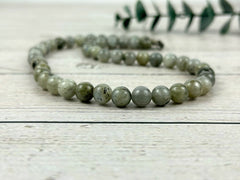 Labradorite Necklace, Chakra Balancing Necklace, Healing Gemstones Necklace, Crystal Necklace, Beaded Necklace, Protection Necklace