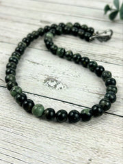 Kambaba Jasper Necklace, Energy Necklace, Protection Necklace, Beaded Necklace, Healing Stones
