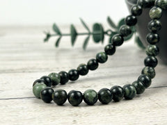 Kambaba Jasper Necklace, Energy Necklace, Protection Necklace, Beaded Necklace, Healing Stones