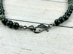 Kambaba Jasper Necklace, Energy Necklace, Protection Necklace, Beaded Necklace, Healing Stones