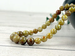 Green Beaded Necklace, Green Serpentine Necklace, Balancing Necklace, Personalized Necklace, Women Necklace, Handmade Necklace, Gift For Her