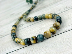 Dream Tiger Eye Necklace, Gemstones Necklace, Beaded Necklace, Protection Jewelry, Gemstones Jewelry, Handmade Jewelry, Handmade Gift