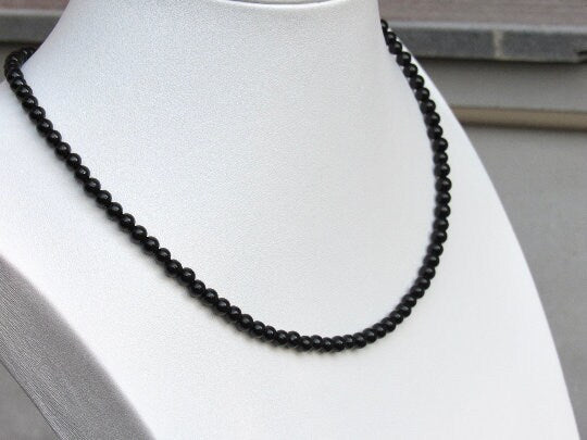 Black Onyx Choker Necklace - Healing Crystal Stone Jewelry for Women - Natural Protection Necklace - Beautiful Gemstone Pendant