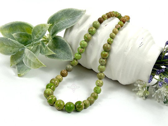 Jasper Necklace, Light Green Jasper, Natural Stone Necklace, Gift for her, Healing Necklace, Personalized Necklace, Gemstones Jewelry