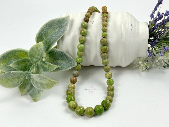 Jasper Necklace, Light Green Jasper, Natural Stone Necklace, Gift for her, Healing Necklace, Personalized Necklace, Gemstones Jewelry