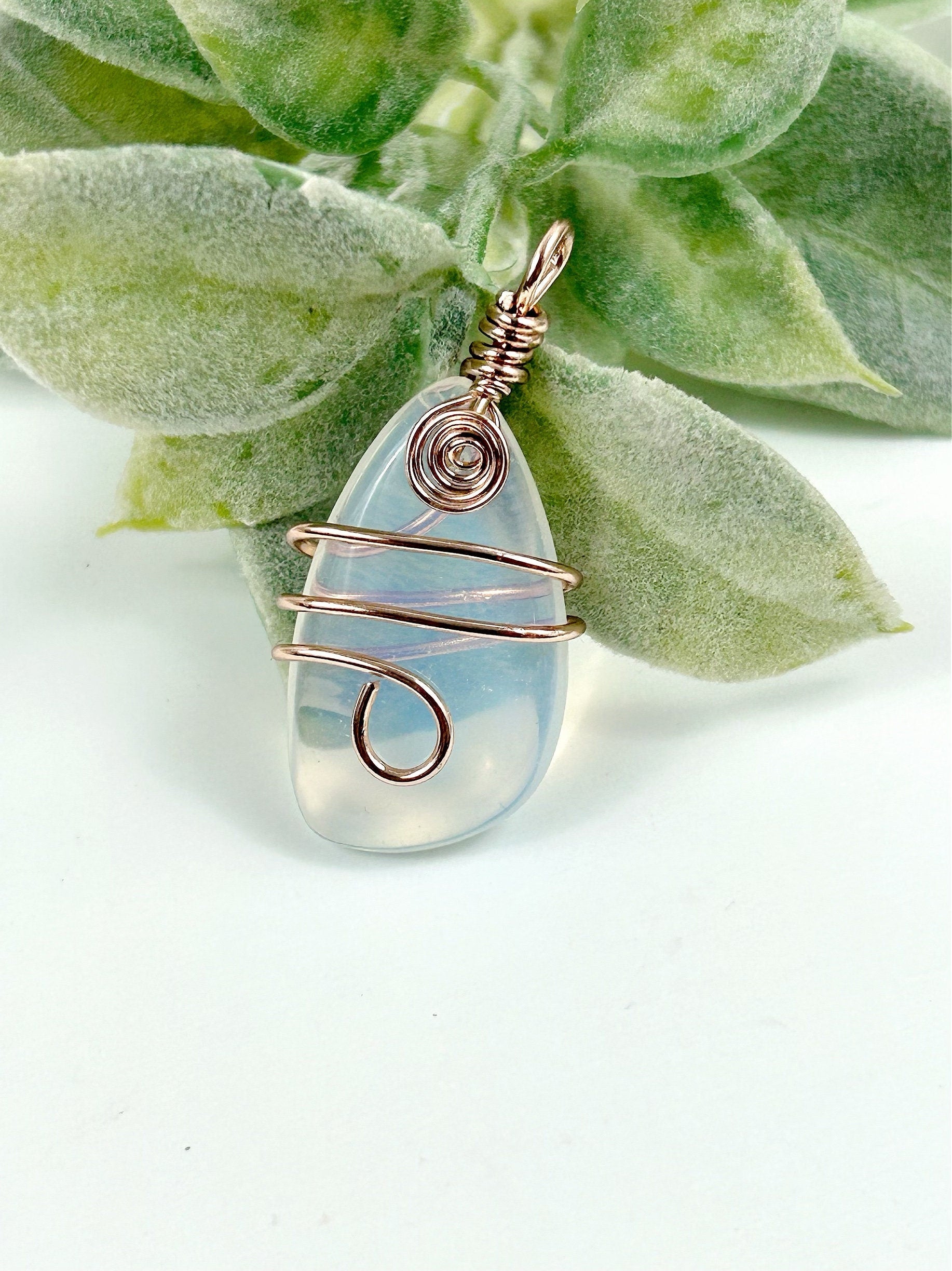 Rose Quartz Pendant, Black Onyx Pendant, Green Aventurine Pendant, Opalite Pendant