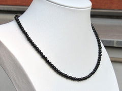 Black Onyx Choker Necklace - Healing Crystal Stone Jewelry for Women - Natural Protection Necklace - Beautiful Gemstone Pendant