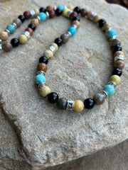 Beaded Necklace, Onyx Necklace, Turquoise Necklace, Jasper Necklace, Stone Necklace, Handmade Necklace, Pearl Necklace, Gemstone Necklace