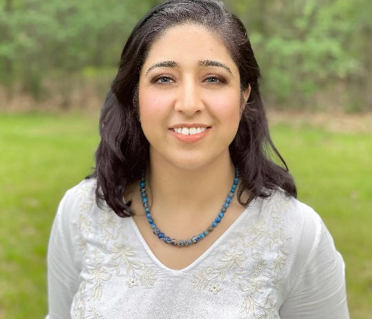 Blue Jasper Gemstone Necklace, Blue Beaded Necklace, Ocean Theme Necklace, Personalized Necklace, Women Necklace, Birthday Gift