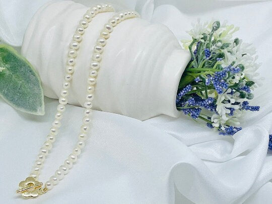 Freshwater Pearl Necklace, Pearl Necklace, Pearl Jewelry, Beaded Necklace, Handmade Jewelry, Natural Pearl Necklace