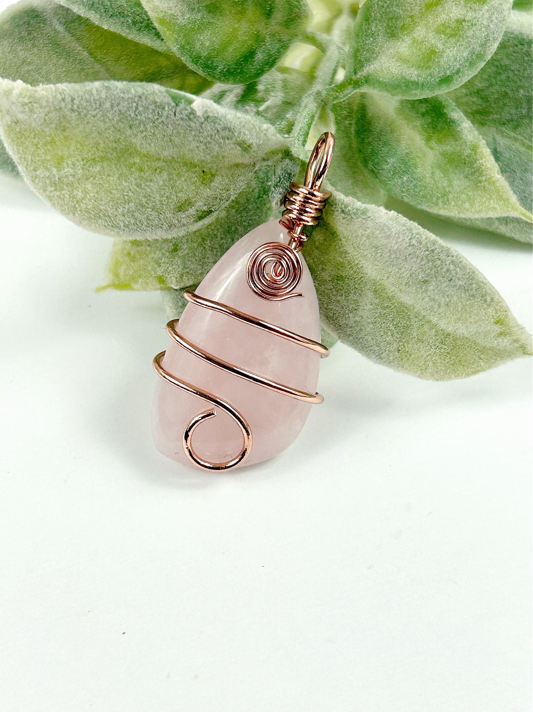 Rose Quartz Pendant, Black Onyx Pendant, Green Aventurine Pendant, Opalite Pendant