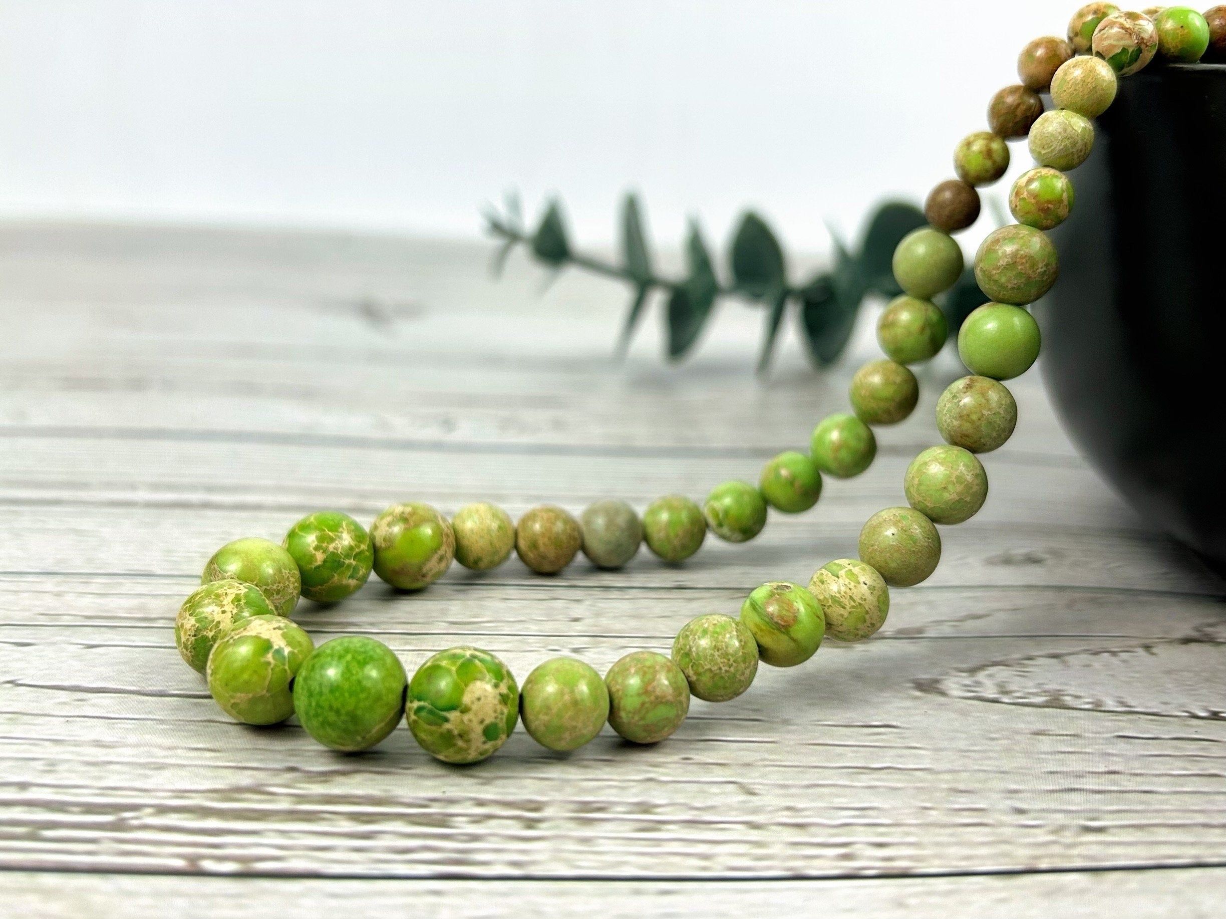 Jasper Necklace, Light Green Jasper, Natural Stone Necklace, Gift for her, Healing Necklace, Personalized Necklace, Gemstones Jewelry
