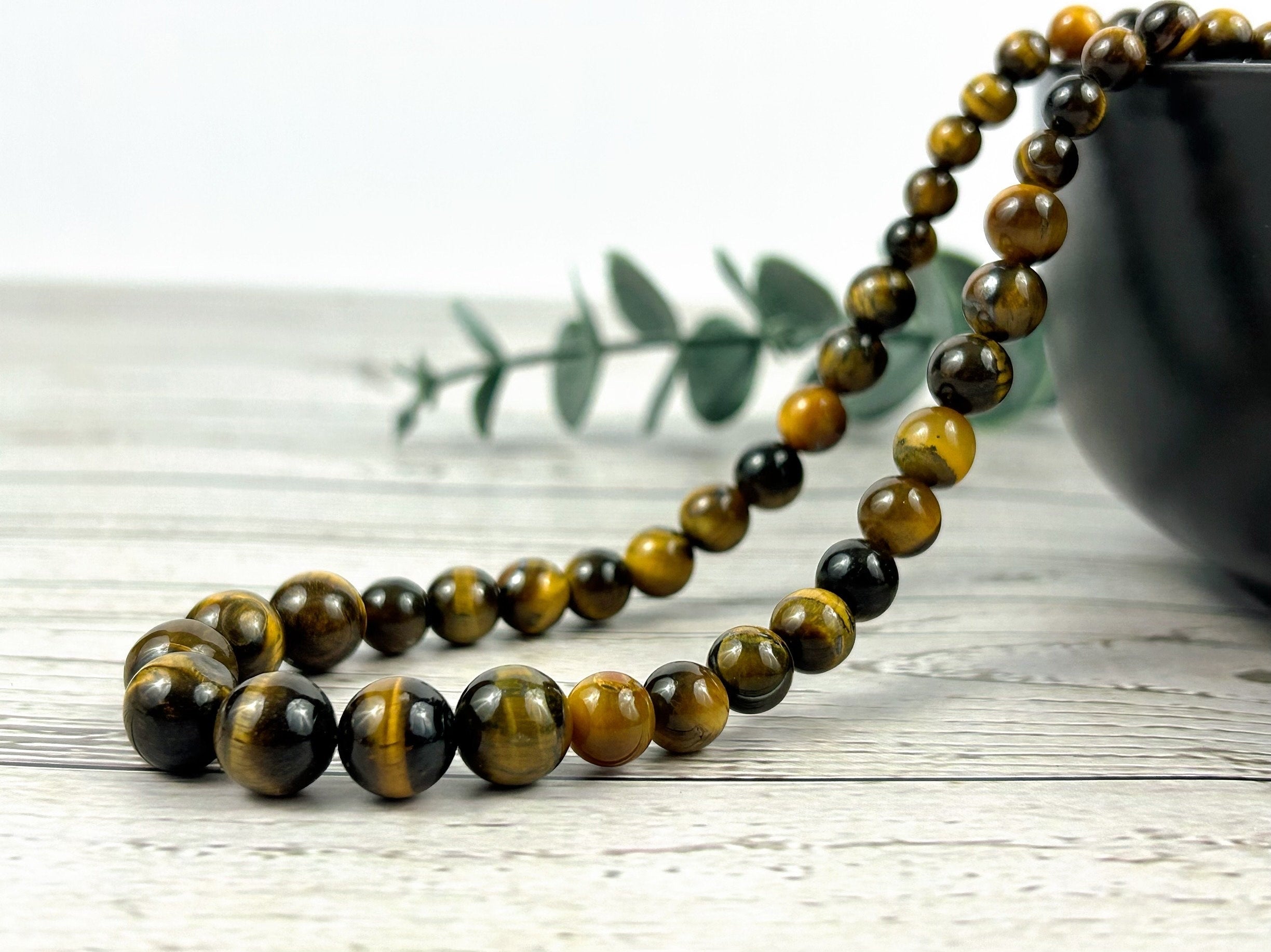 Tiger Eye Necklace, Gemstones Necklace, Beaded Necklace, Protection Jewelry, Gemstone Jewelry, Handmade Jewelry, Gift for Her, Gift for Him