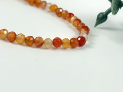 Choker Necklace, Orange Agate Choker, Beaded Choker, Boho Necklace, Layered Necklace, Feminine Jewelry, Spiritual Jewelry