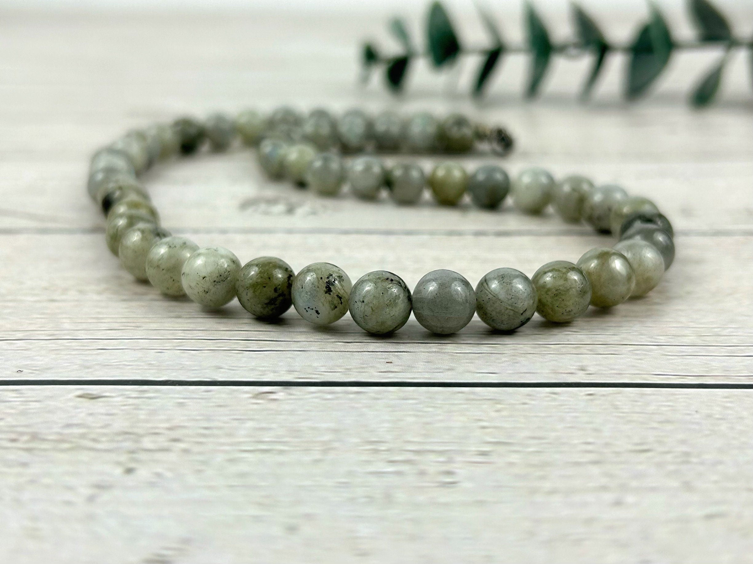 Labradorite Necklace, Chakra Balancing Necklace, Healing Gemstones Necklace, Crystal Necklace, Beaded Necklace, Protection Necklace