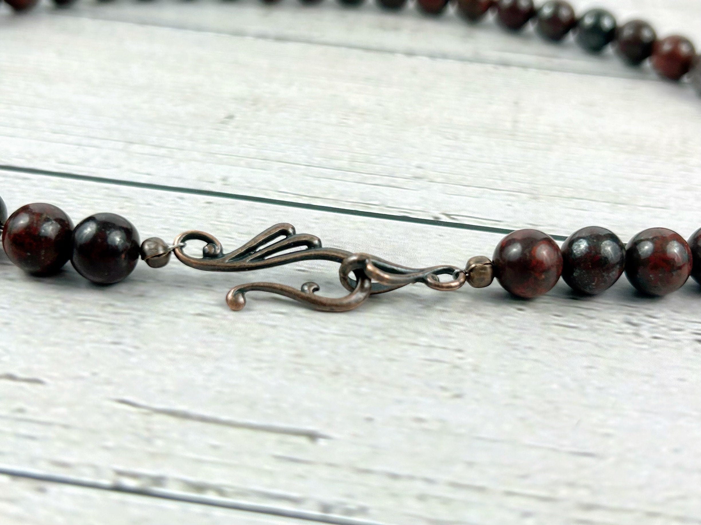 Obsidian Necklace, Mahogany Obsidian, Energy Necklace, Protection Necklace, Healing Stone Yoga Necklace, Gift for Her, Gift for Him