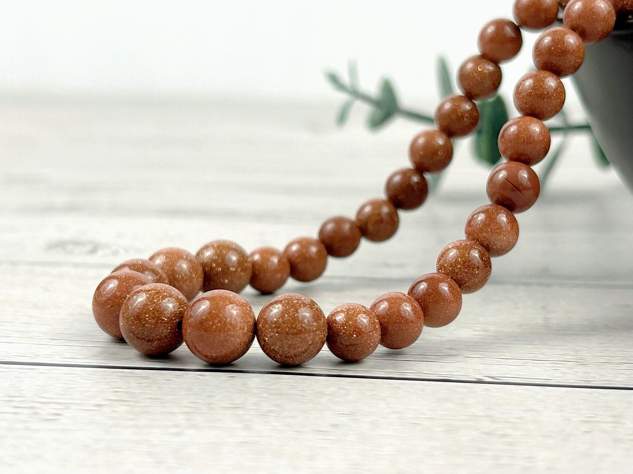 Gold Sandstone Necklace, Beaded Necklace, Natural Stone Necklace, Beaded Necklace, Elegant Necklace, Personalized Jewelry, Birthday Gift