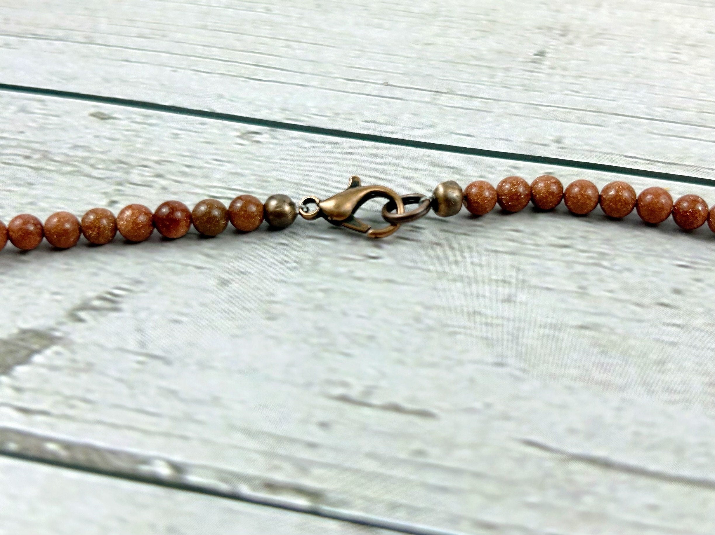 Gold Sandstone Necklace, Beaded Necklace, Natural Stone Necklace, Beaded Necklace, Elegant Necklace, Personalized Jewelry, Birthday Gift