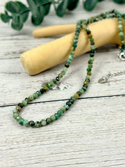 Choker Necklace, African Turquoise Choker, Beaded Choker, Gemstone Necklace, Boho Necklace, Layered Necklace, Spiritual Jewelry