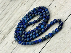 108 Mala Beads Necklace, Lapis Lazuli Japa Mala Necklace, Prayer Beads Necklace, 108 Mala Beads Bracelet, Meditation Necklace