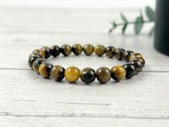 Protection Bracelet, Tiger Eye Bracelet, Handmade Jewelry, Gemstone Bracelet, Birthday Gift for Her, Gift for Him