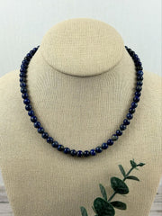 Lapis Lazuli Necklace, Beaded Necklace, Natural Stone Necklace, Blue Lapis Lazuli, Gift for Her, Personalized Jewelry, Necklace for Her