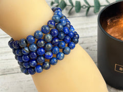 108 Mala Beads Necklace, Lapis Lazuli Japa Mala Necklace, Prayer Beads Necklace, 108 Mala Beads Bracelet, Meditation Necklace