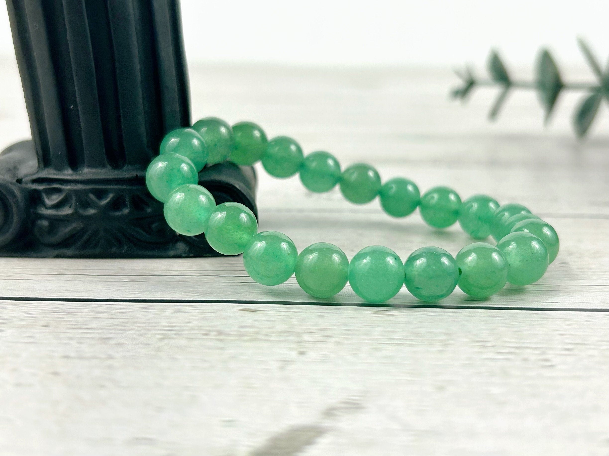 Green Aventurine Bracelet, Green Beaded Bracelet, Gemstone Bracelet, Good Luck Bracelet, Handmade Bracelet, Gift for Her, Gift for Him