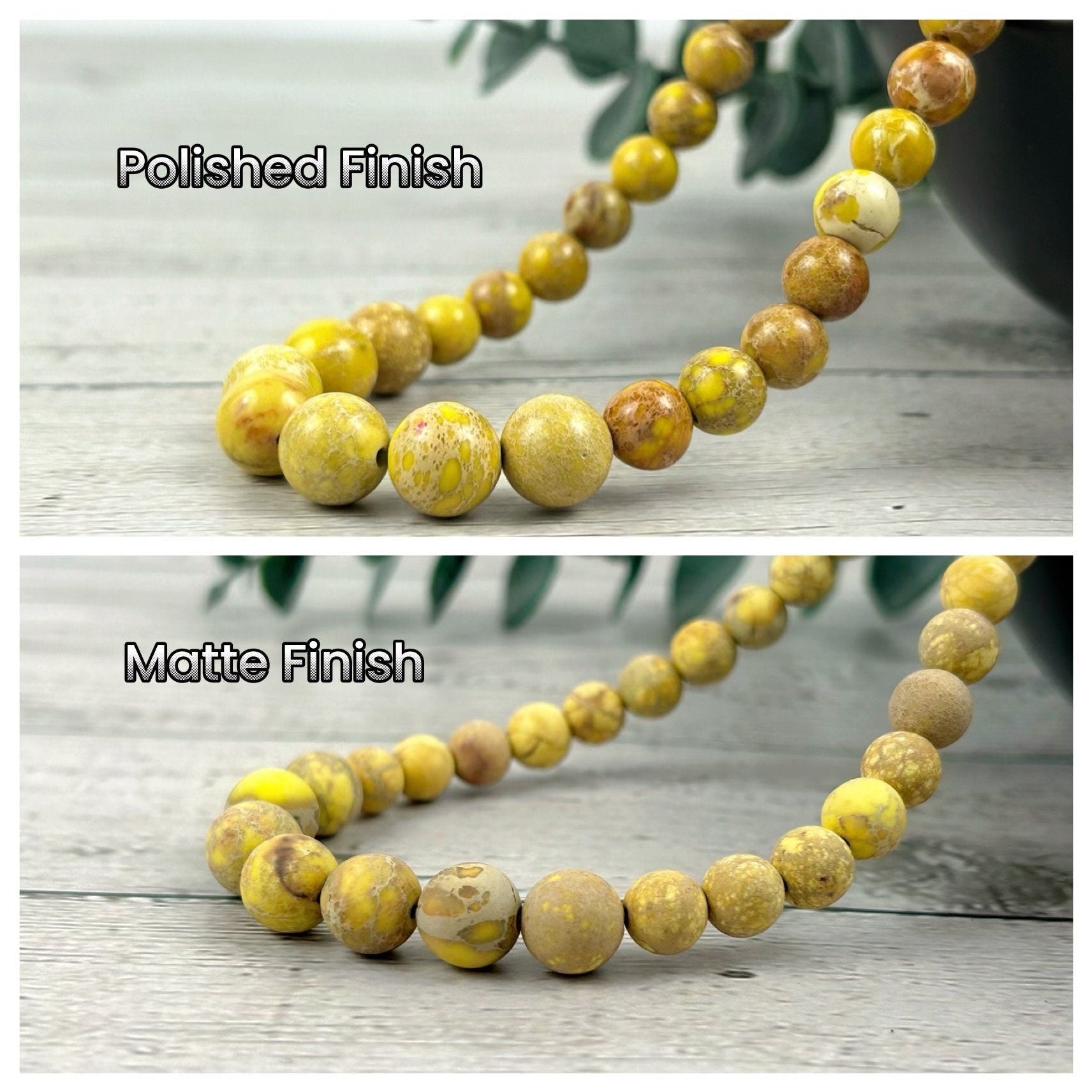 Yellow Jasper Necklace, Imperial Jasper Necklace, Yellow Beaded Necklace, Earth Necklace, Personalized Necklace, Energy Necklace,Handmade