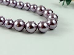 Pearl Necklace, Shell Pearl Necklace, Purple Pearl Necklace, Pearl Jewelry, Necklace for Women, Birthday Gift for Her, Bridesmaid Gift