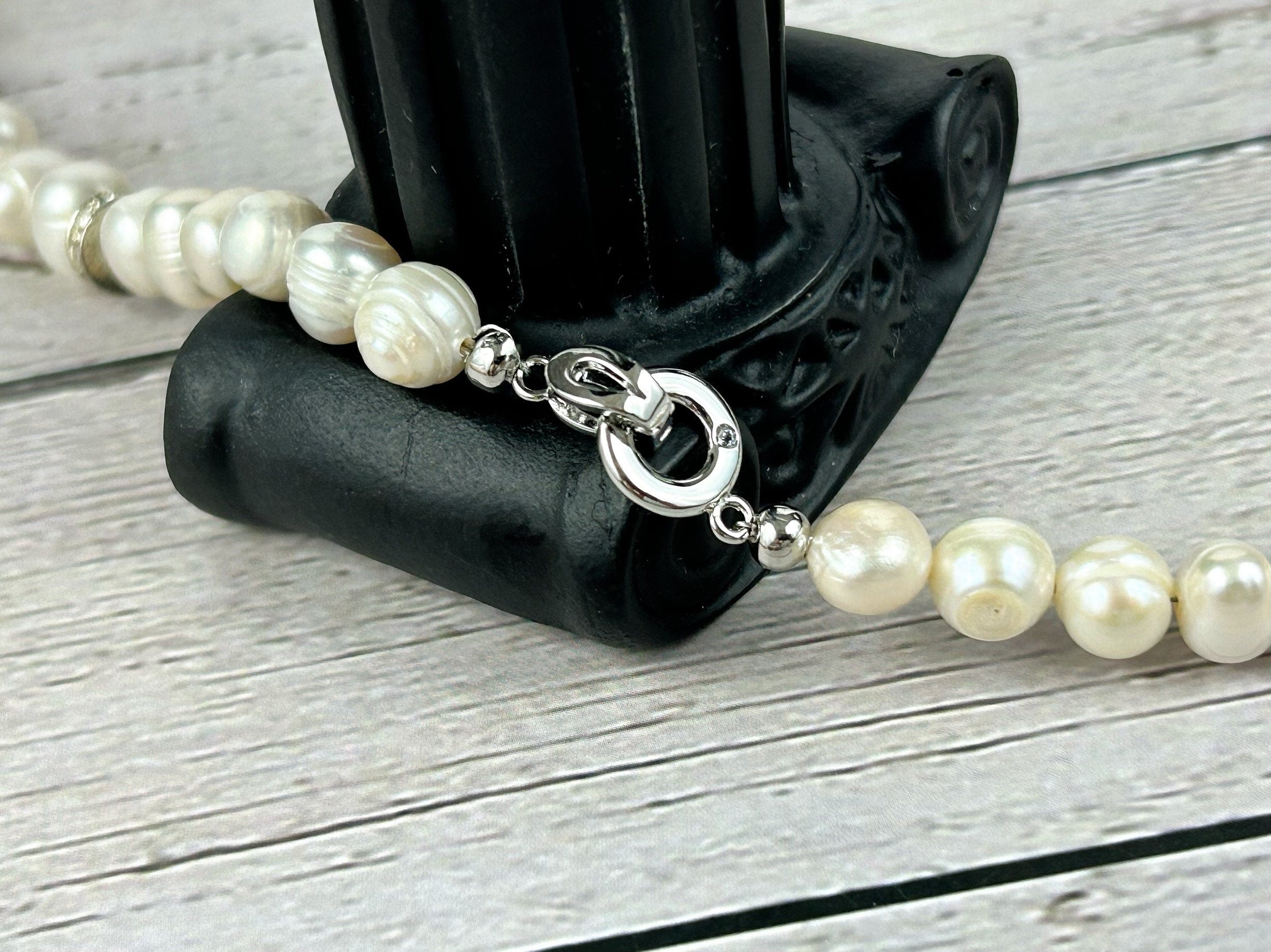 Lapis Lazuli Necklace, Freshwater Pearl Necklace, Choker Necklace, Gift For Her, Handmade Jewelry, Statement Necklace, Pearl Necklace