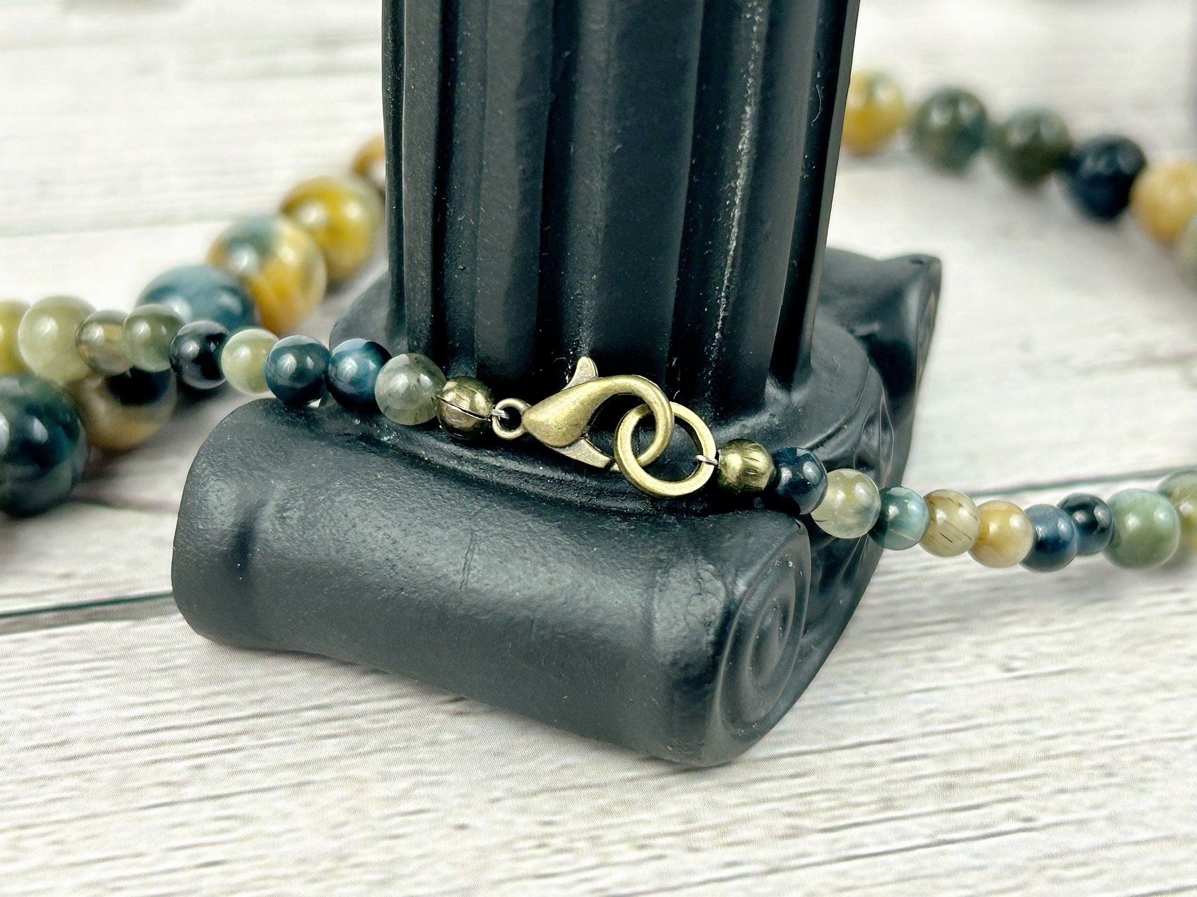 Dream Tiger Eye Necklace, Gemstones Necklace, Beaded Necklace, Protection Jewelry, Gemstones Jewelry, Handmade Jewelry, Handmade Gift