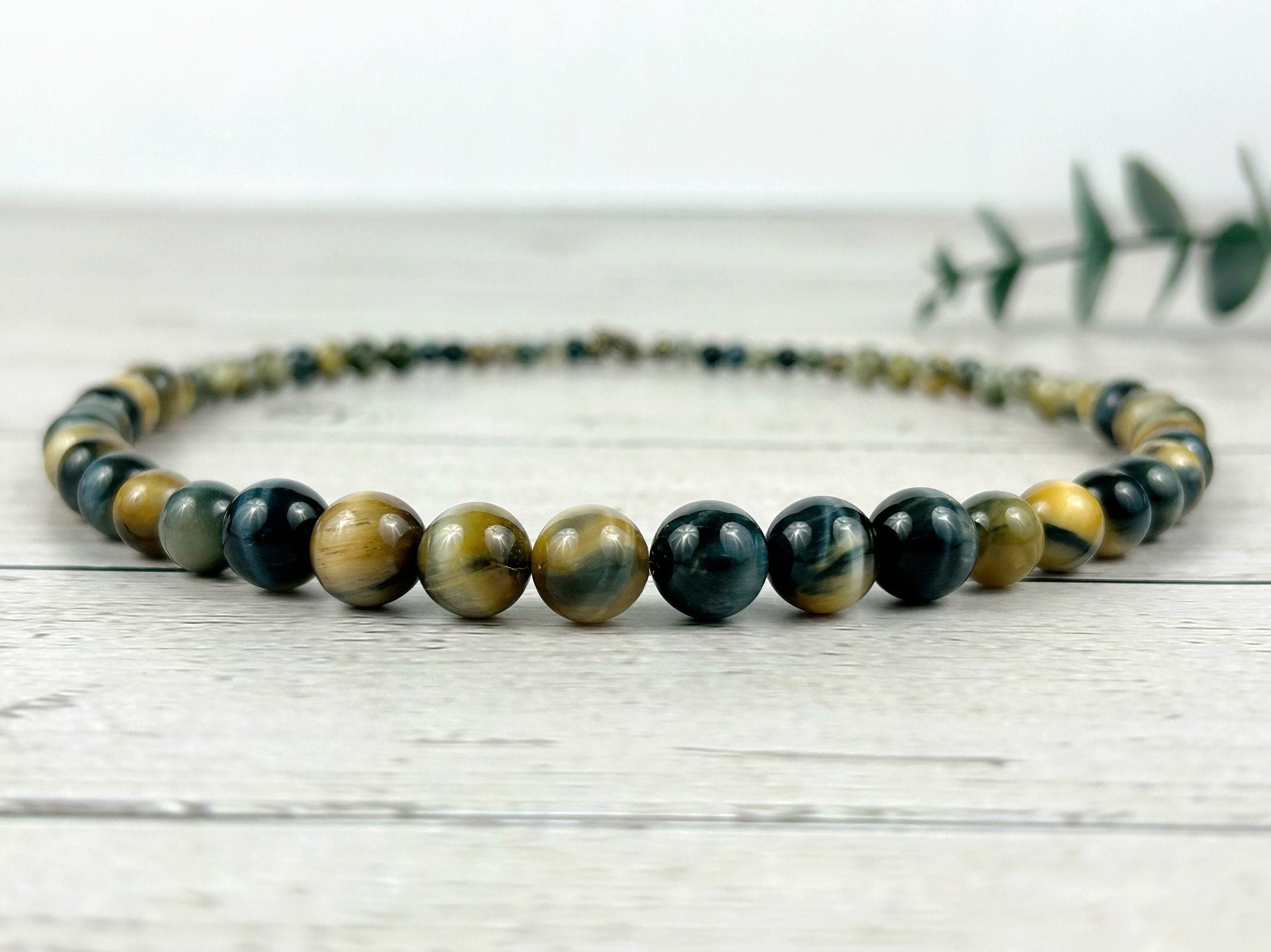 Dream Tiger Eye Necklace, Gemstones Necklace, Beaded Necklace, Protection Jewelry, Gemstones Jewelry, Handmade Jewelry, Handmade Gift