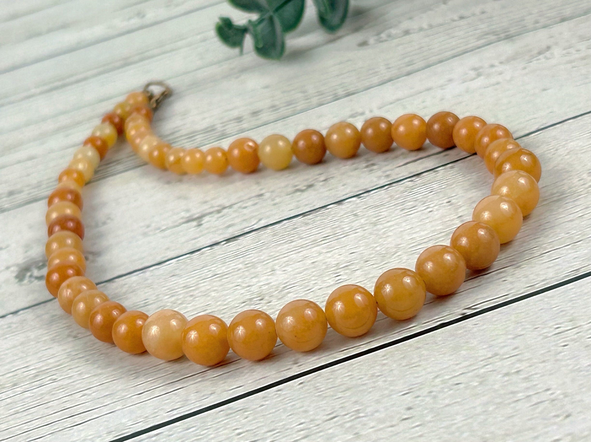 Red Aventurine Necklace, Aventurine Beaded Necklace, Natural Stone Jewelry, Gift for Her, Handmade Gemstone Necklace, Energy Stone Necklace