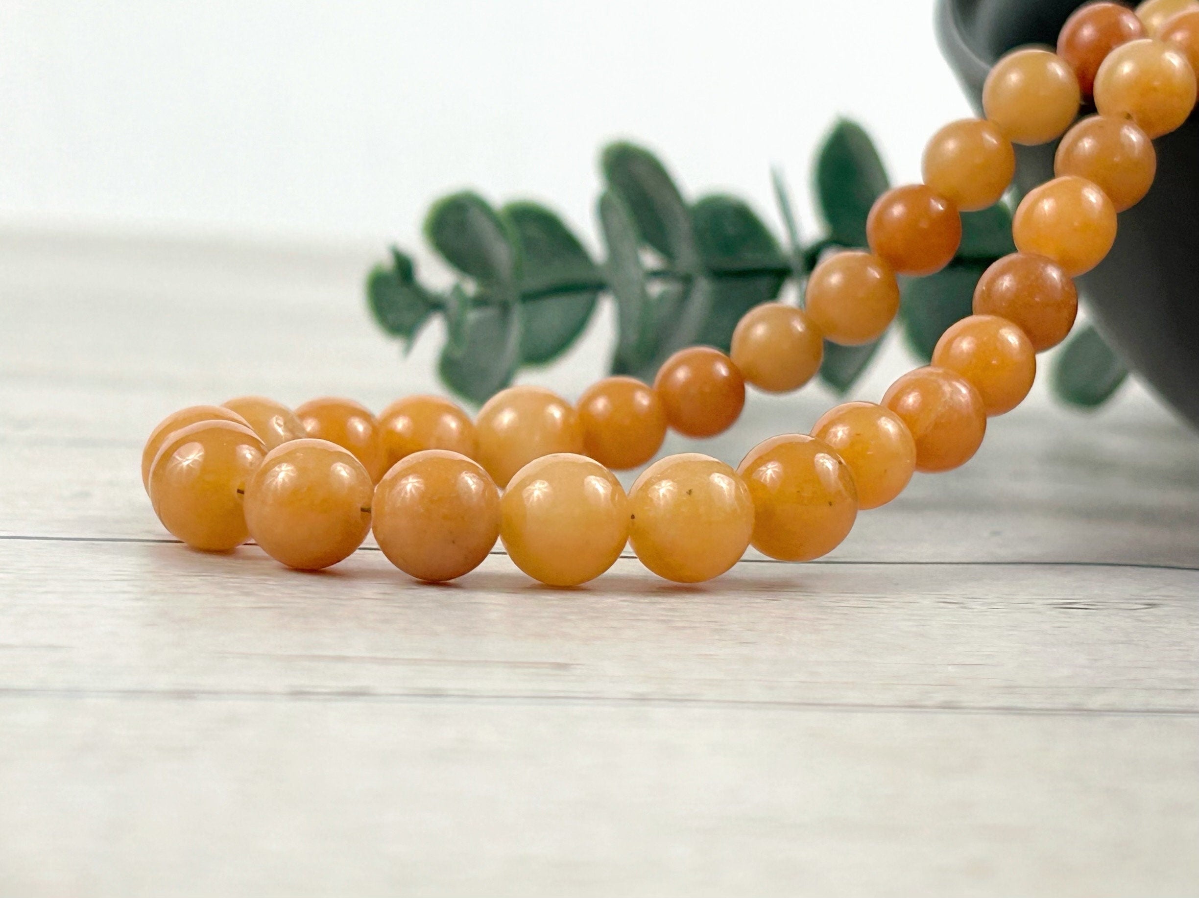Red Aventurine Necklace, Aventurine Beaded Necklace, Natural Stone Jewelry, Gift for Her, Handmade Gemstone Necklace, Energy Stone Necklace