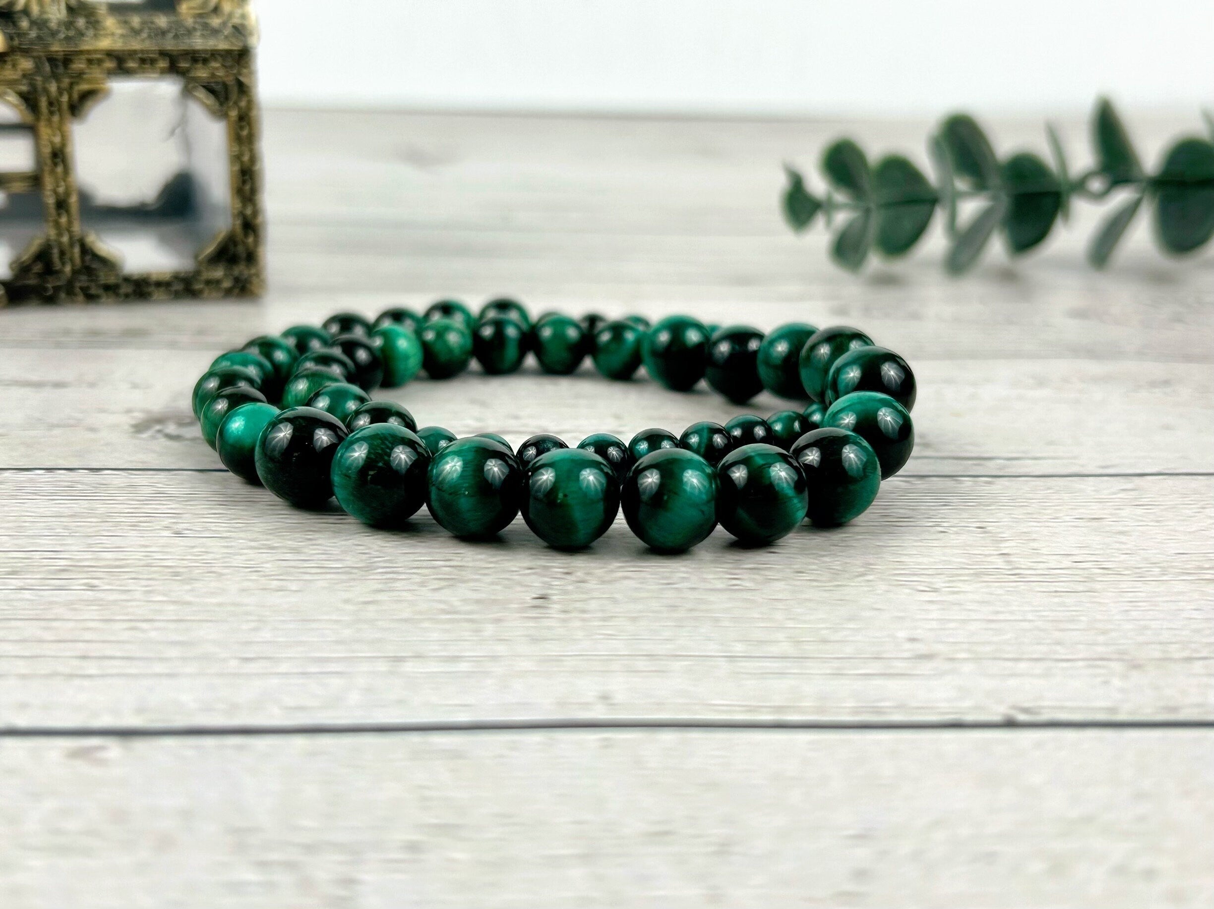 Tiger Eye Necklace, Gemstones Necklace, Green Beaded Necklace, Protection Jewelry, Gemstone Jewelry, Handmade Jewelry, Gift for Her