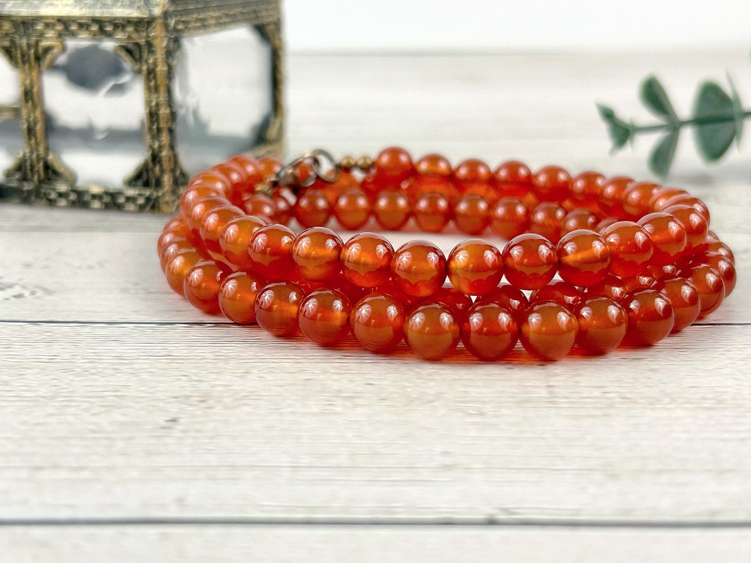 Carnelian Necklace, Orange Beaded Necklace, Carnelian Choker Necklace, Gemstone Necklace, Boho Necklace, Layered Necklace, Gift for Her